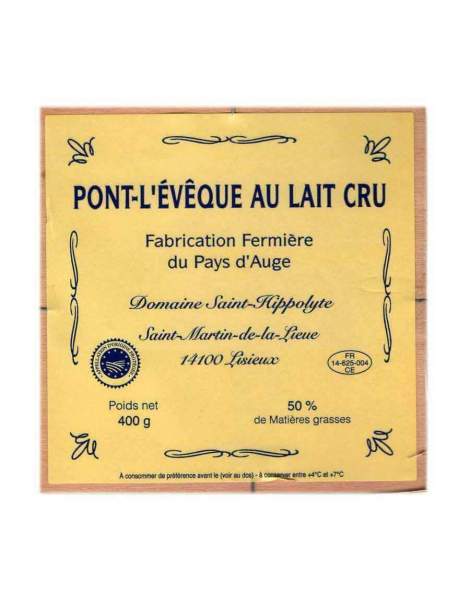 AOP Pont-L'Evêque Fermier St Hippolyte 400g