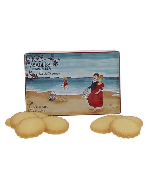 Boite ancienne la belle plage sablés d'Asnelles 500g