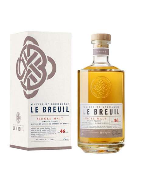 Whisky finition tourbée Château du Breuil - Whisky français et normand 46% 70cl