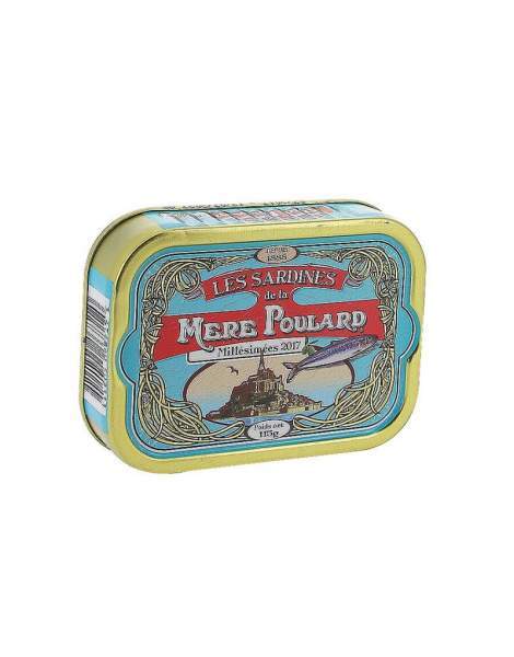 Sardines millésimées à l'huile d'olive Mère Poulard 115g Conserve bleue