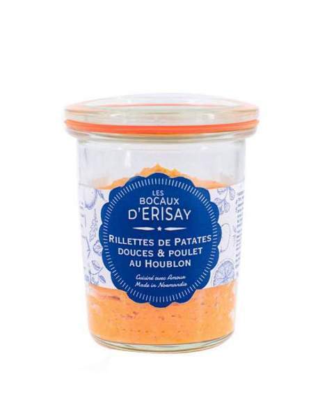 Rillettes de patates douces et poulet au houblon 100g