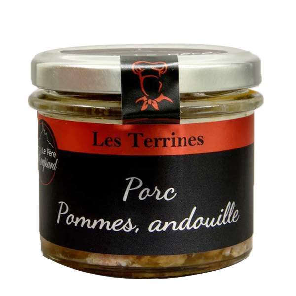 Terrine de Porc, pomme, andouille Père Roupsard 180g