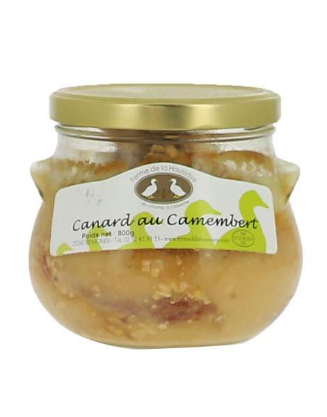 Canard au Camembert - plat cuisiné artisanal normand de la Ferme de la Houssaye - conserve de 600g