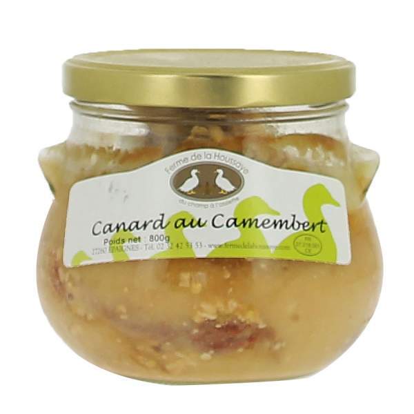 Canard au Camembert - plat cuisiné artisanal normand de la Ferme de la Houssaye - conserve de 600g
