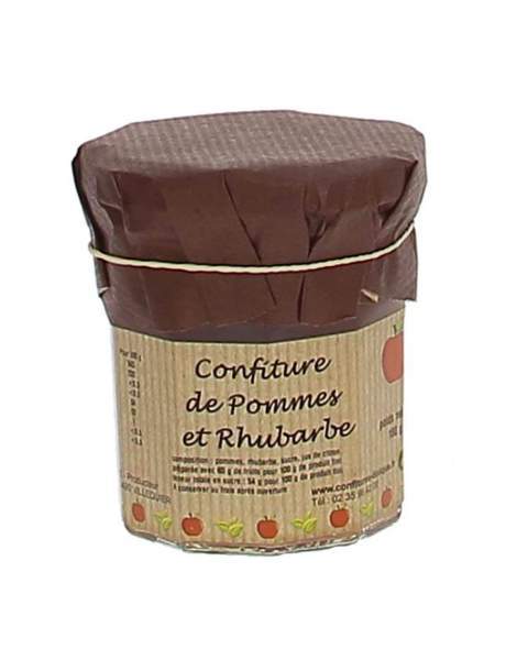 Confiture de pommes et rhubarbe 180g Dolique