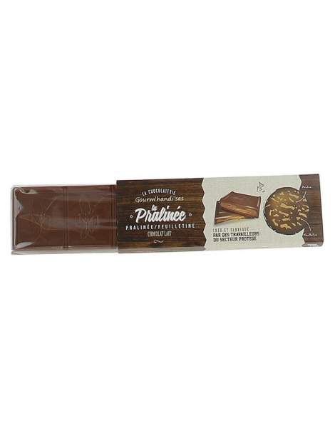 Tablette pralinée chocolat au lait Gourm'handi'ses 100g