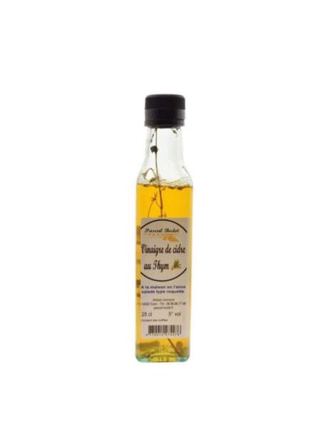 Vinaigre de cidre au thym artisanal Plaisirs du goût