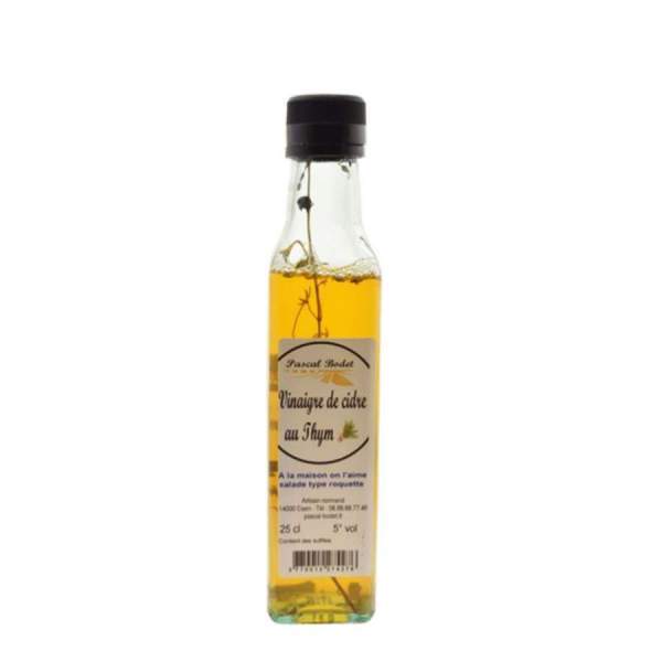 Vinaigre de cidre au thym artisanal Plaisirs du goût