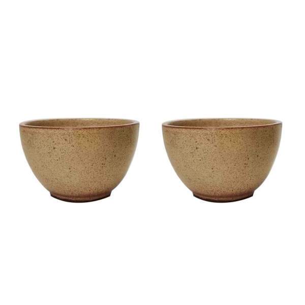 2 Bolées à cidre en grès rustiques 20cl Poterie Turgis