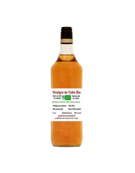 Vinaigre de cidre sans sulfites ajoutés non pasteurisé bio 1L
