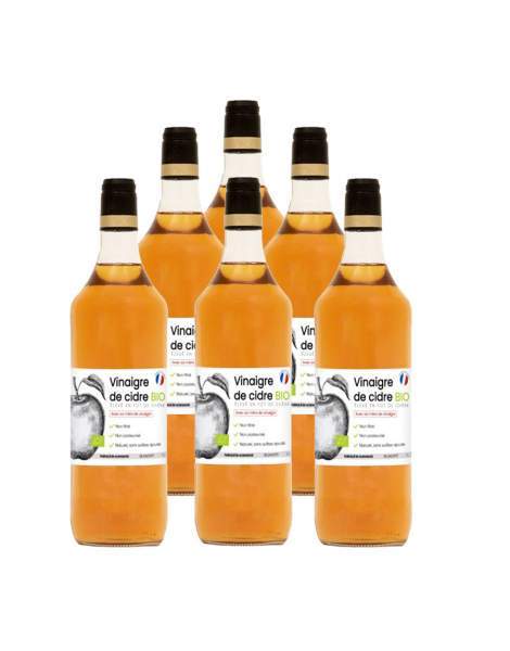 Vinaigre de cidre bio avec mère de vinaigre 1L