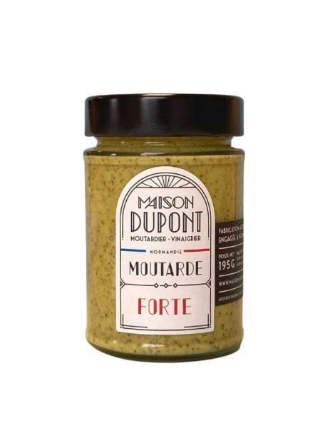 Moutarde forte au vinaigre de cidre 195g Maison Dupont